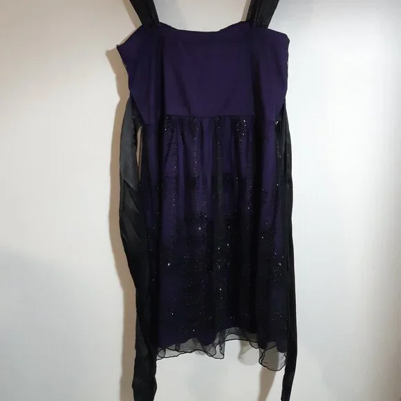 Candy Couture Purple & Black Sequin Cocktail Dress Size Medium - Picture 9 of 10